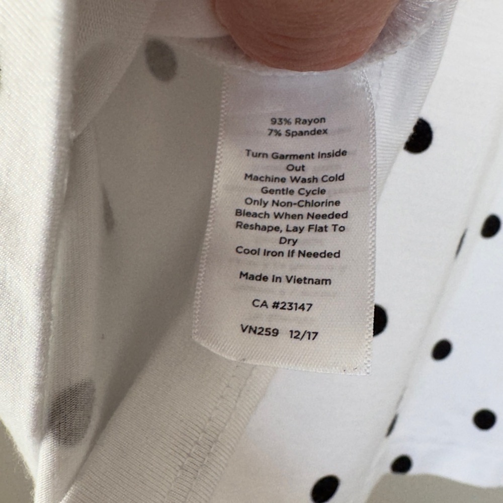 Talbots polka dot shirt - Picture 3 of 5